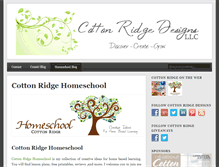 Tablet Screenshot of cottonridgedesigns.com